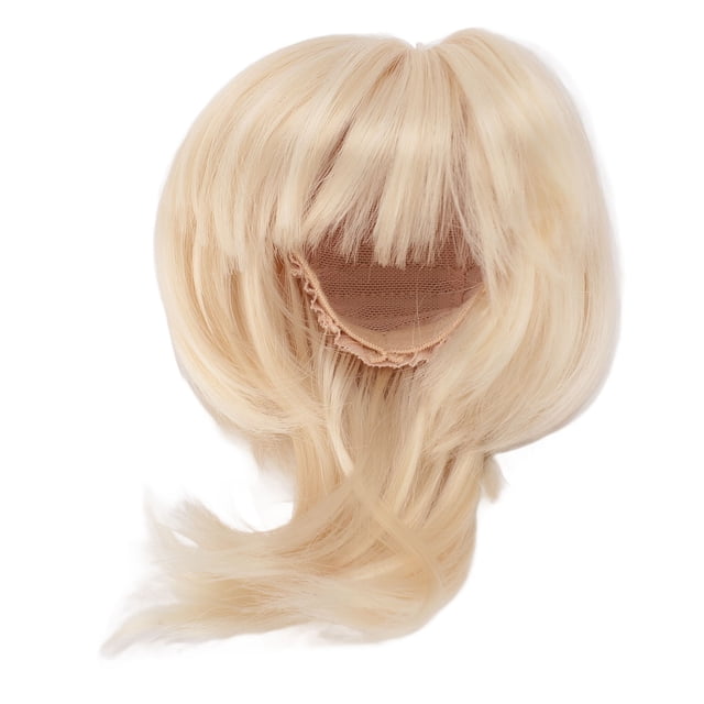 Pelera De Muñecas, 1/4 Pelucas De Cabello De Muñeca Cabezón Recto De Peluca Recta Cabello Sintético Para Muñecas Circunción De Cabeza 18.5 A 21 Cm 7.3 A 8.3in, Pelucas De