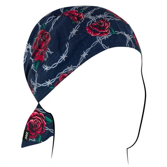 Zan Headgear Cotton Flydanna Headwrap Barbed Wire Roses