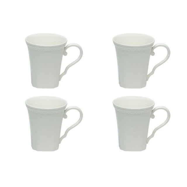 Tasses Blanches Classiques 14 oz - Ensemble de 4