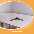 thumbnail image 3 of HOOWIFFY 2Pares Pedestal Base Para Televisión Soporte De Plástico Negro Con Accesorios Para Instalación Sencilla, 3 of 8