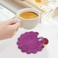 thumbnail image 4 of Japceit Hand Crocheted Tea Coaster Set, Chick Themed Drink Coaster for Table Protection, Handmade Gift for Tea Lover, Kitchen, Home Decor, Unique Accessory, 4 of 5