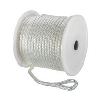 Seachoice Boat Anchor Rope, Double-Braid, Nylon, Achor Line, 3/8 In. X 150 Ft., White