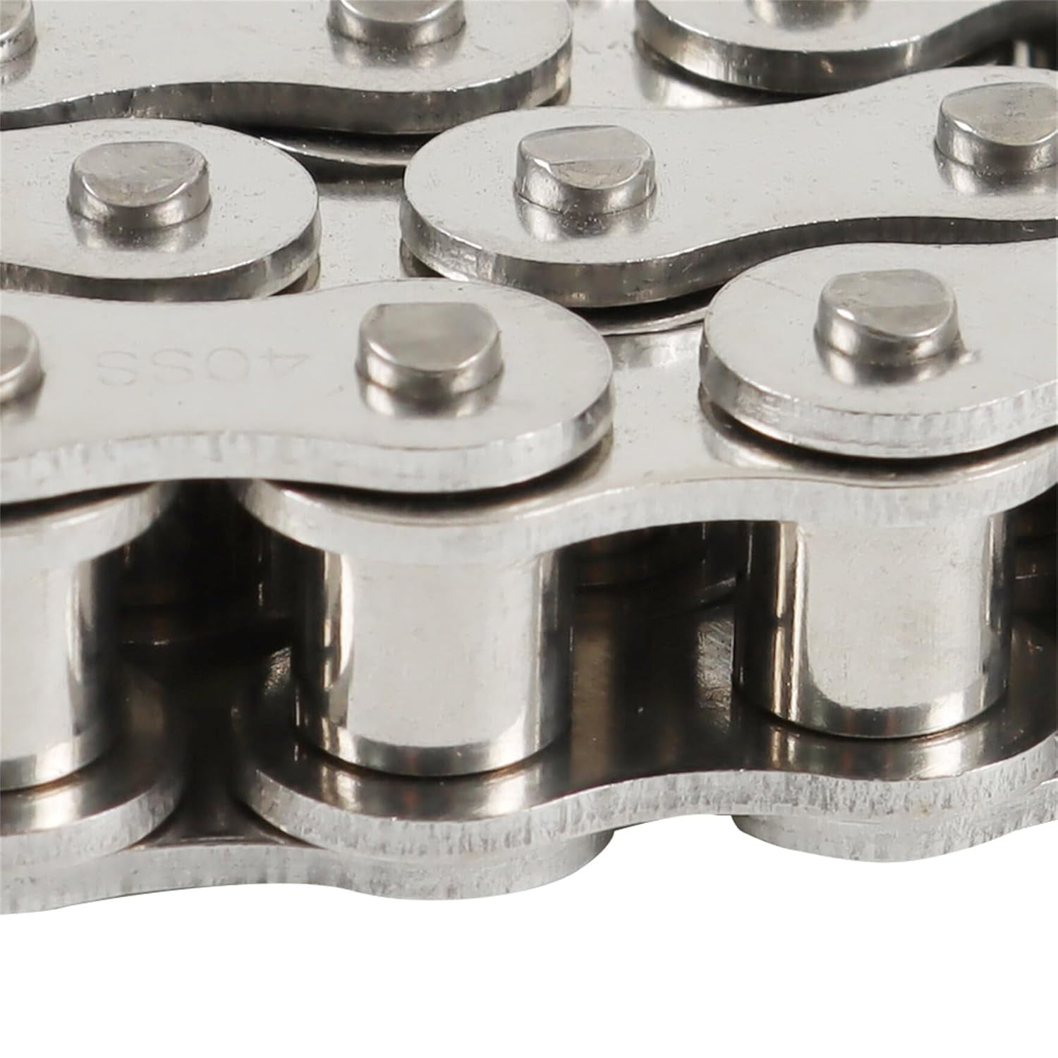 SEBLAFF 10 Feet of 40SS Roller Chain 240 Links with 1 Free Link Chain Ring
