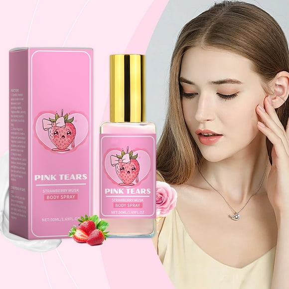 SIfdSeng Strawberry Body Mist Refreshing Moisturizing and Nourishing Fragrance Spray(50Ml)