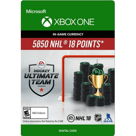 NHL 18 Ultimate Team NHL Points 5850 - Xbox One [Digital]