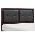 thumbnail image 3 of Queen Upholstered Bed Frame with Storage, Modern Platform Bed with Button Tufted Headboard, Espresso Faux Leather, No Box Spring Needed, 3 of 7