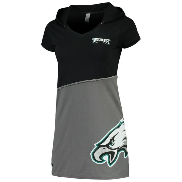 Philadelphia Eagles Refried Apparel Women's Hooded Mini Dress