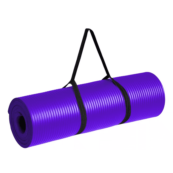 Tapete Yoga Pilates Ejercicio 10 Mm Antideslizante Nube Morado