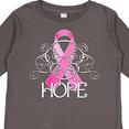 thumbnail image 4 of Inktastic Hope- Pink Ribbon Breast Cancer Awareness Boys or Girls Long Sleeve Toddler T-Shirt, 4 of 5