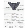 thumbnail image 6 of INSPIRE CHIC Women's Plus Size Floral Lace Mesh Push-Up 2-Hook Lace Trim Bra and Panty Set, 6 of 6