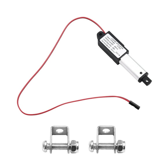 Micro-Type Linear Actuator,1In Stroke,60N/13.5lb,Speed 15mm/S Mini Electric Waterproof Actuator Motor LinearActuator 12V