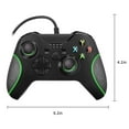 thumbnail image 3 of YOPTOP Wired Controller for Xbox one, USB Wired Game Controllers Gamepad with Dual Vibration and Headset Jack Compatible with Windows and X One/PC (Black), 3 of 7