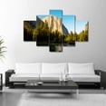 thumbnail image 3 of TISHIRON 5PCS Framed Canvas Wall Art Set,60"x40" Lake Mountain Trees Rocks Landscape Canvas Art Decor, 3 of 7