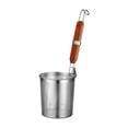 thumbnail image 1 of Tnarru Frying Serving Basket Noodle Sifter Boil Basket Long Handle Sifter Pasta Strainer Kitchen Mesh Strainer for Onion Rings Chips L, 1 of 8
