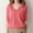 Pink, variant on ZZwxWA 2025 Women's V Neck T-Shirt Sweaters Half Sleeve Solid Color Knitted Pullover Tops Fall Oversized T Shirts Clothes