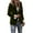 Blackish Green, variant on Women's Matte Velvet Blazer, Solid Color Suit Jacket with Subtle Sheen, Elegant Notch Lapel Work Coat, Fall Winter Office Wear, Sophisticated Velvet Finish Outerwear Light Green S