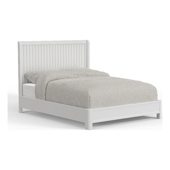 Alpine Furniture Stapleton Standard King Panel Bed in White
