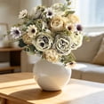 thumbnail image 7 of Beige Realistic Peonies Artificial Flowers Silky Peony Arrangements Vase Bouquet for Wedding Table Centerpiece Indoor Home Decor (1Pcs), 7 of 7