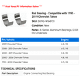 thumbnail image 2 of Rod Bearing - Compatible with 1995 - 2019 Chevy Tahoe 1996 1997 1998 1999 2000 2001 2002 2003 2004 2005 2006 2007 2008 2009 2010 2011 2012 2013 2014 2015 2016 2017 2018, 2 of 2