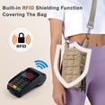 thumbnail image 4 of Unique Bargains Water Bottle Carrier Bag Convenient and Durable Crossbody Water Bottle Holder for Hiking Cycling  Khaki, 4 of 7