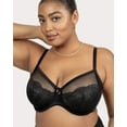 thumbnail image 5 of Curvy Couture Women's Plus Size Luxe Lace Balconette Bra – Supportive & Comfortable Lingerie, 5 of 6