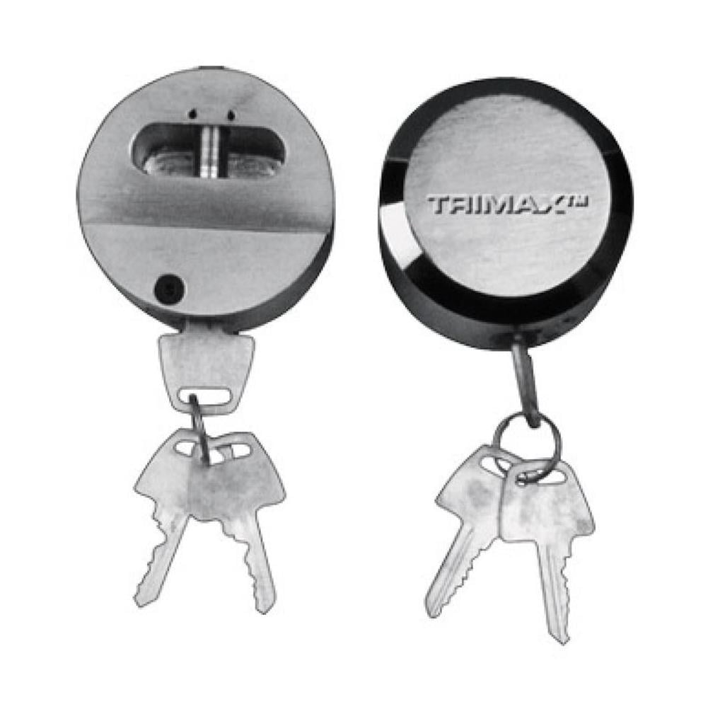 THPXLALBK, Black, Solid Aluminum Hockey Puck Internal Shackle Lock, Universal Fit Trimax,
