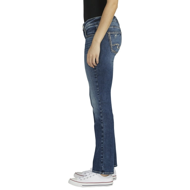 Silver Jeans Women's Britt Low Rise Curvy Fit Straight Leg