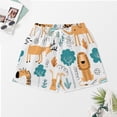 thumbnail image 3 of PRIYAL Vector Seamless Cute Animal Silk Women Pajama Set Short Sleeve Comfy Pjs Sets 2 Piece Lounge Set, 3 of 6