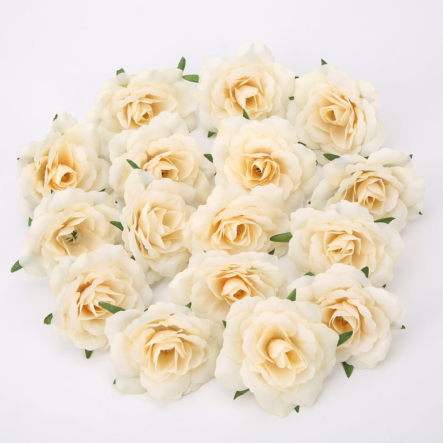 Flower heads in bulk wholesale for Crafts Silk Peony Rose Artificial