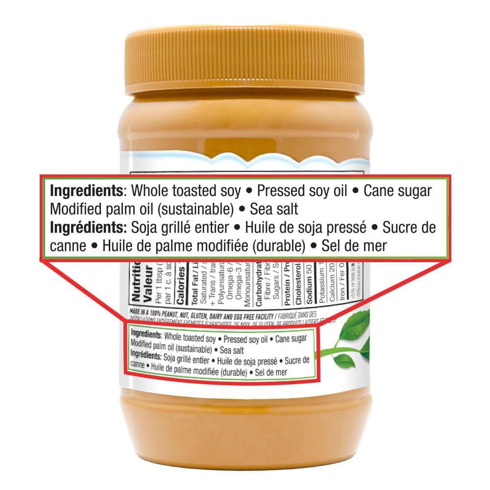 Tartinade de fèves de soja grillées