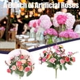 thumbnail image 1 of Artificial Flowers Silk Roses 7 branches 21 Artificial Consisting Rose Bouquet Decorative Bouquet Home Decor, 1 of 4