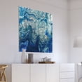 thumbnail image 5 of Direct Indigo Minerals I Reverse Printed Tempered Glass with Silver Leaf 38 in x 38 in Painting Art Prints, by Empire Art, 5 of 10
