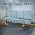 thumbnail image 2 of Key Holder for Wall - Farmhouse Rustic Mail Organizer Floating Shelf for Home Kitchen Entryway Decor with Sturdy Key Hooks (Retro ), 2 of 6