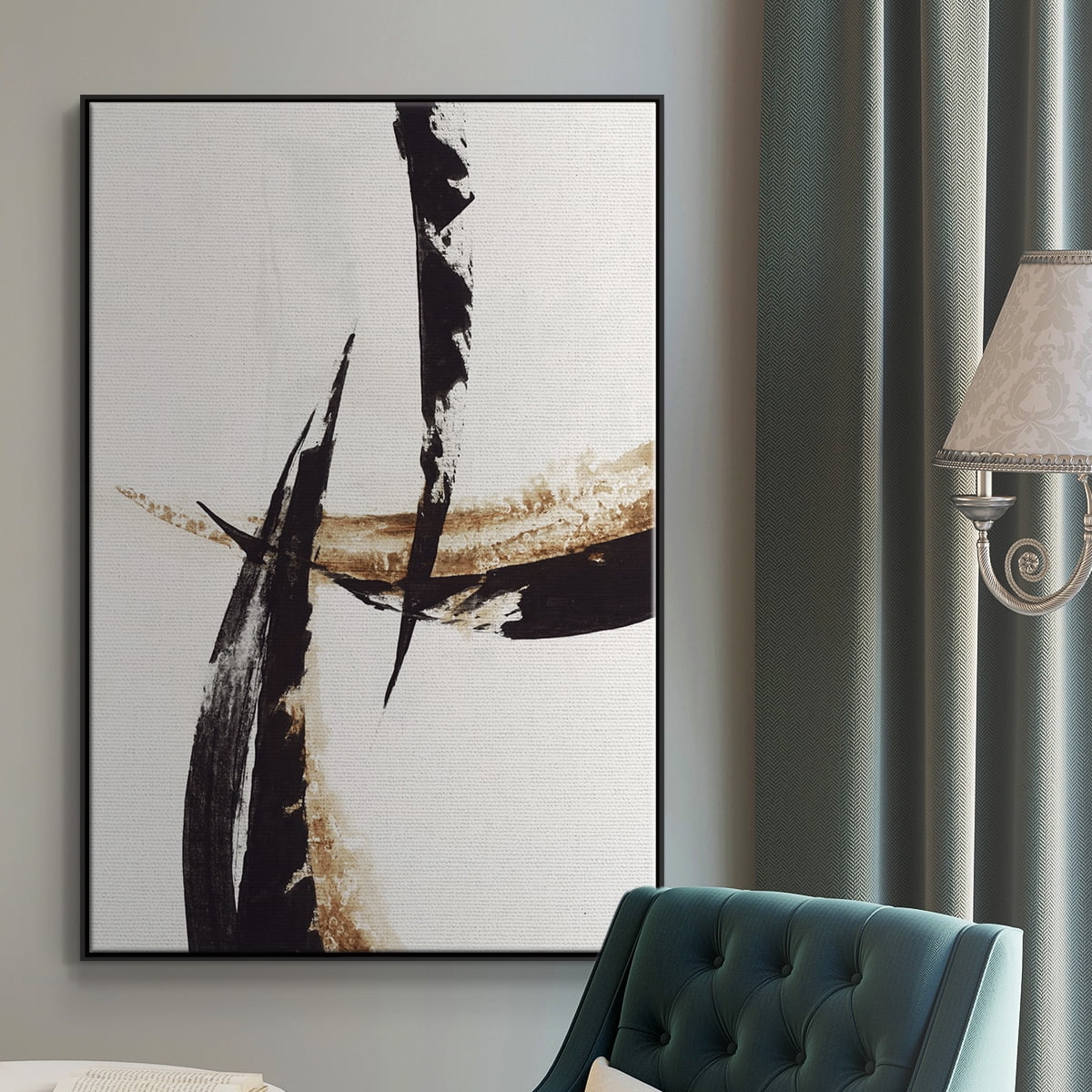 High Style II Framed Premium Gallery Wrapped Canvas - Ready to Hang