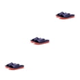 thumbnail image 4 of Zapatillas de verano Qarigey para hombre chanclas antideslizantes informales con agujeros Azul/Naranja S, 4 of 6