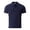 Navy, variant on Zylarhe Men's Polo Shirts, Summer Men's Sim Ple Button Lapel Double Pocket Solid Color Short Sleeve Casual Shirt Tops Navy XXL