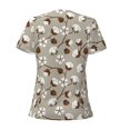 thumbnail image 4 of Naloa Cotton Tree Print T-Shirts Short Sleeve V Neck Tees for Women Fashion Tops Trendy Lightweight Soft Casual Summer Outfits Clothes, 4 of 5