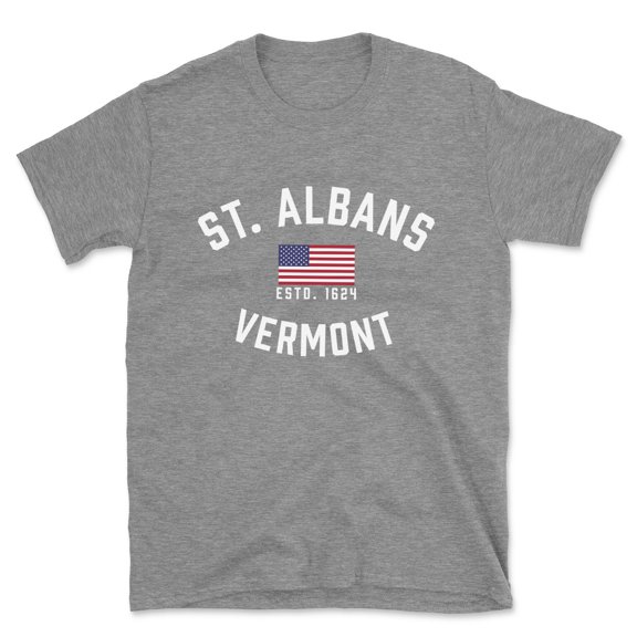 St. Albans Vermont Patriot Men's Cotton T-Shirt