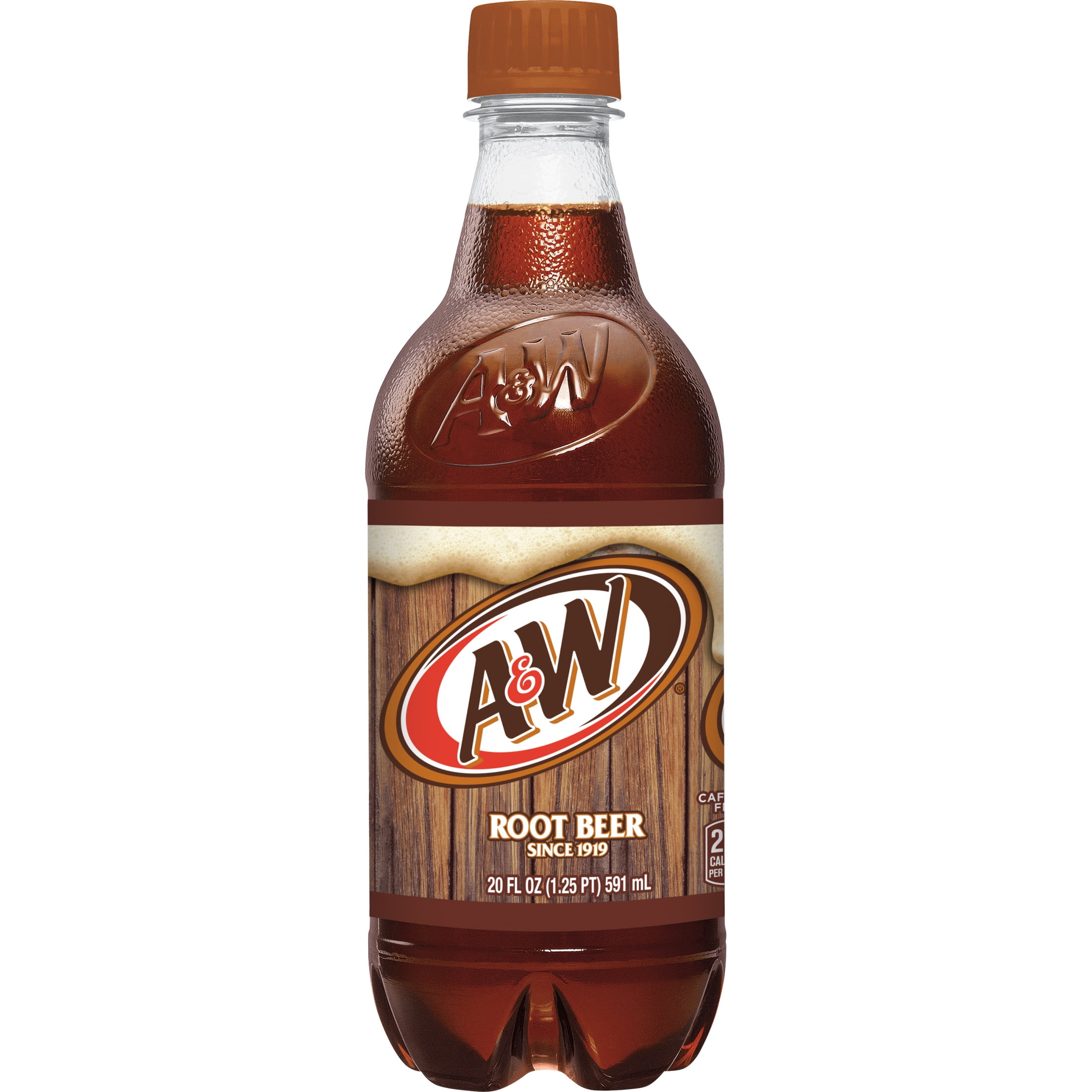 A&W Root Beer Soda Pop, 20 fl oz, Bottle