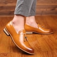 thumbnail image 4 of BOBOGOJP Mens Shoes Slip Resistant Work Dress Loafer Shoe (Yellow,11), 4 of 5