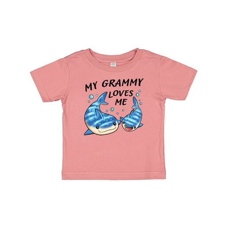 

Inktastic My Grammy Loves Me- whale shark Gift Baby Boy or Baby Girl T-Shirt