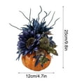 thumbnail image 6 of Mbvtdt Halloween Festival Large Pumpkin Ornament,Fall Thanksgiving Centerpieces for Tables,Pumpkin Centerpieces Table Decor with Artificial Sunflower,for DIY Crafts Kitchen,Autumn Mantel Party，B, 6 of 7