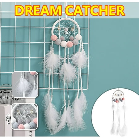

Fjofpr Fall Decorations for Home Vintage Woven Dreamcatcher Bedroom Pendant Feather Creative Wind Chimes Hot