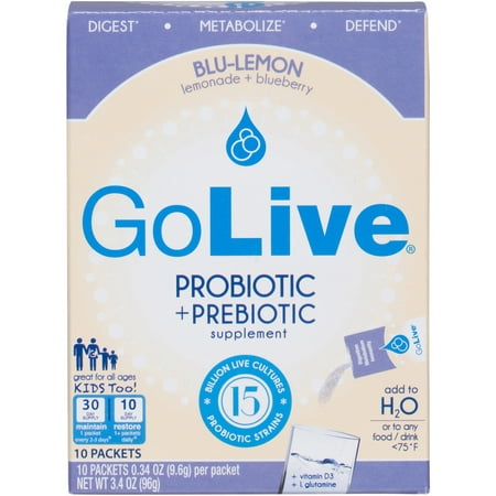 GoLive Probiotic & Prebiotic - Blueberry/Lemon,