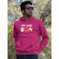 thumbnail image 2 of Stay Home Corgi And Coffee Hoodie Men -Image by Shutterstock, Male 4X-Large, 2 of 4