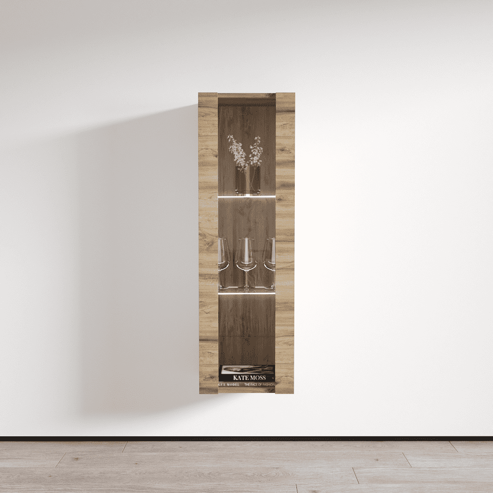 Fly Modular Wall Mounted Floating Bookcase (Type21) Oak
