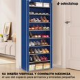 thumbnail image 3 of Zapatera De 9 Niveles Closet Plegable para Calzado Y Prendas De Vestir Estante Organizador Ajustable Armario Multiusos Mueble Rack Apilable Recamara, 3 of 7