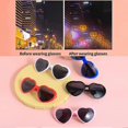 thumbnail image 3 of Gafas de sol UBIUO con forma de corazón, gafas de difracción con efecto de corazón, accesorios para festivales, gafas con luces para fiestas, regalos de amor, 3 of 5