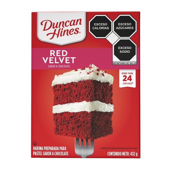 Harina para pastel Duncan Hines sabor Red Velvet 432 g