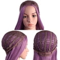 thumbnail image 4 of Onedor 31 Inches Long Straight Lavender Synthetic Hair Women Full Head Cosplay Wig with Wig Cap (T3612 - Lavender), 4 of 8